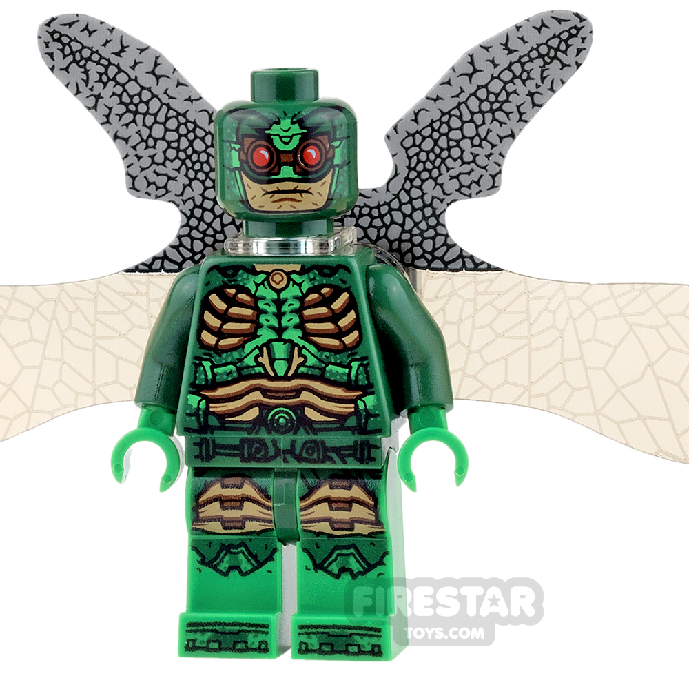 LEGO Super Heroes Mini Figure - Parademon - Extended Wings - Green 