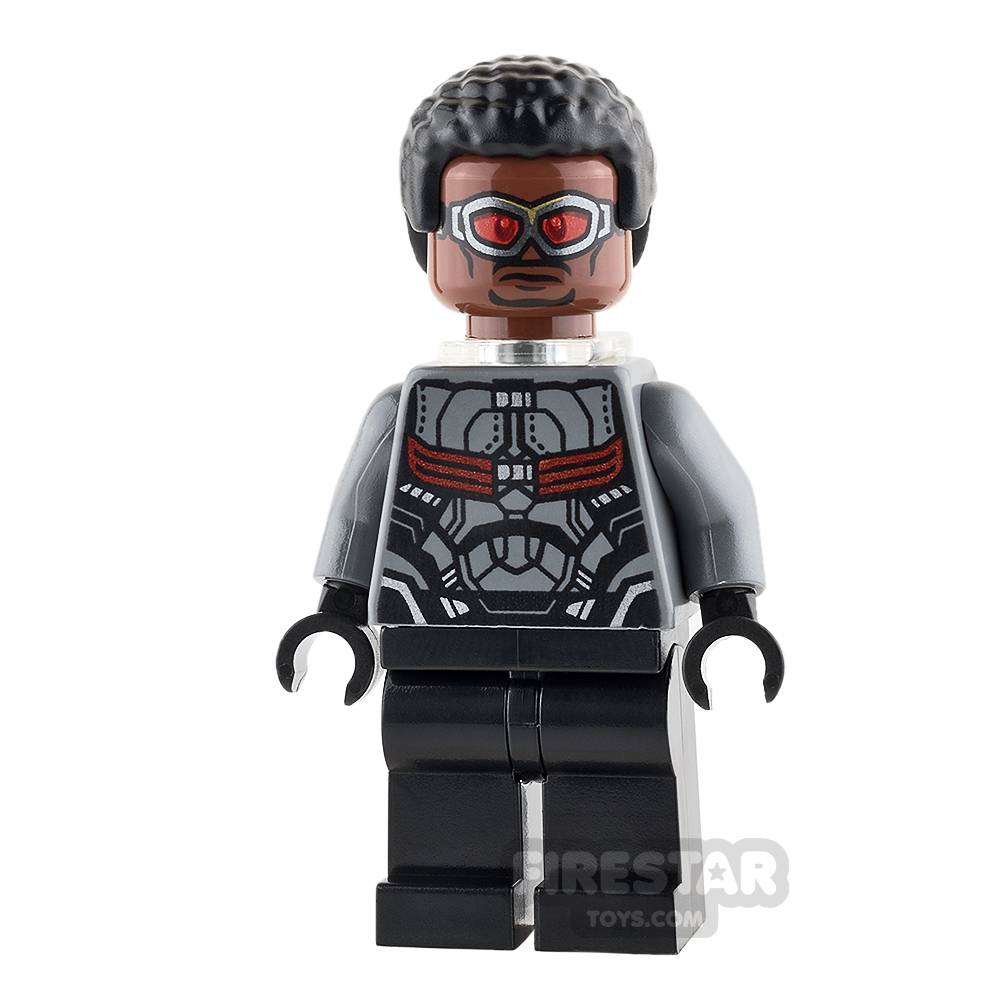 LEGO Super Heroes Mini Figure - Falcon - Dark Blueish Gray Suit 
