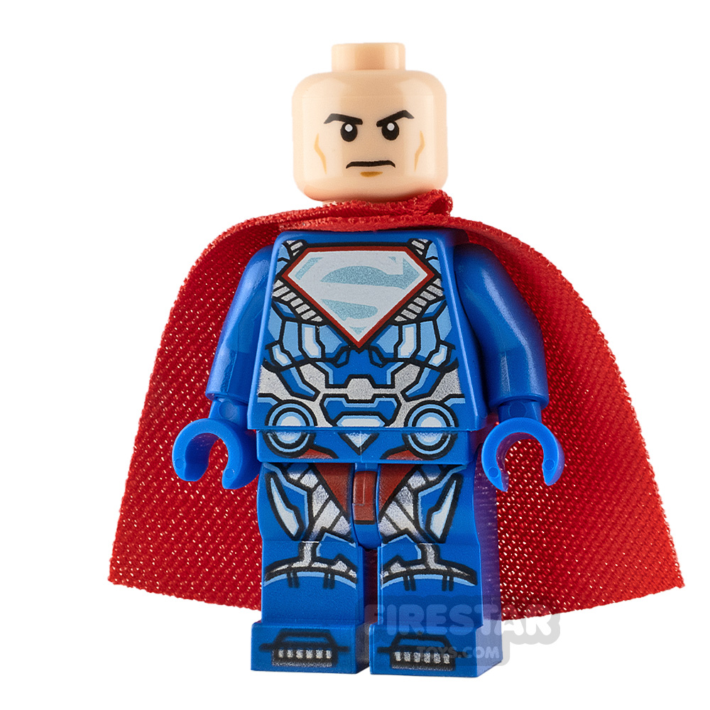 DC Universe Minifigure **NEW** LEGO Custom Printed CHROME RED SUPERMAN 
