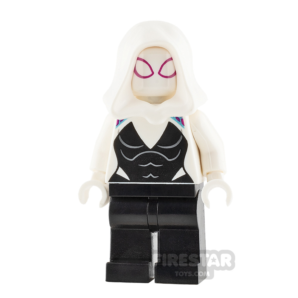 LEGO Super Heroes Minifigure Spider Gwen Regular Hood 