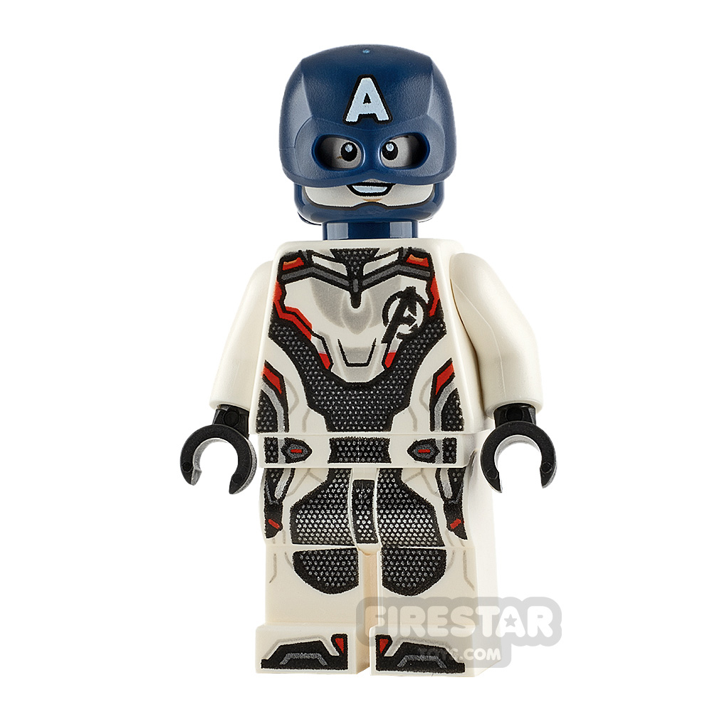 LEGO Super Heroes Minifigure Captain America White Jumpsuit 