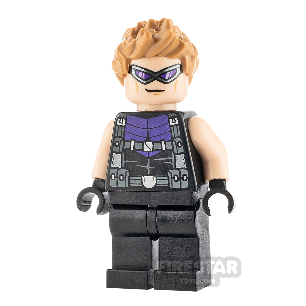 LEGO Super Heroes Minifigure Hawkeye Dark Purple Suit 