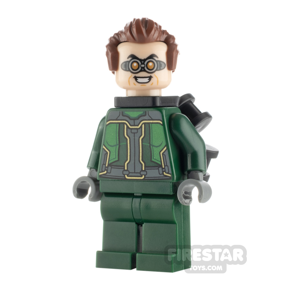 LEGO Super Heroes Minifigure Dr. Octopus Dark Green Suit Neck Bracket 