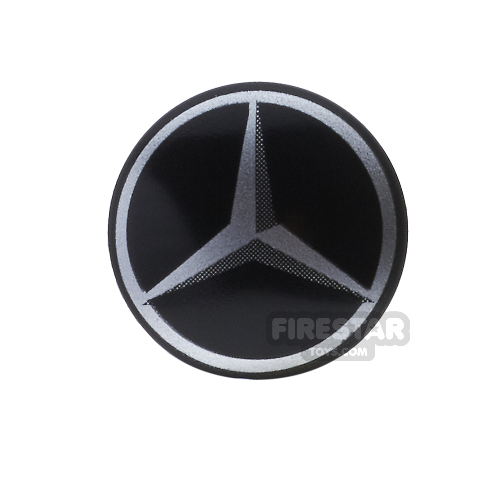 LEGO - Round Shield - Mercedes-Benz Logo BLACK