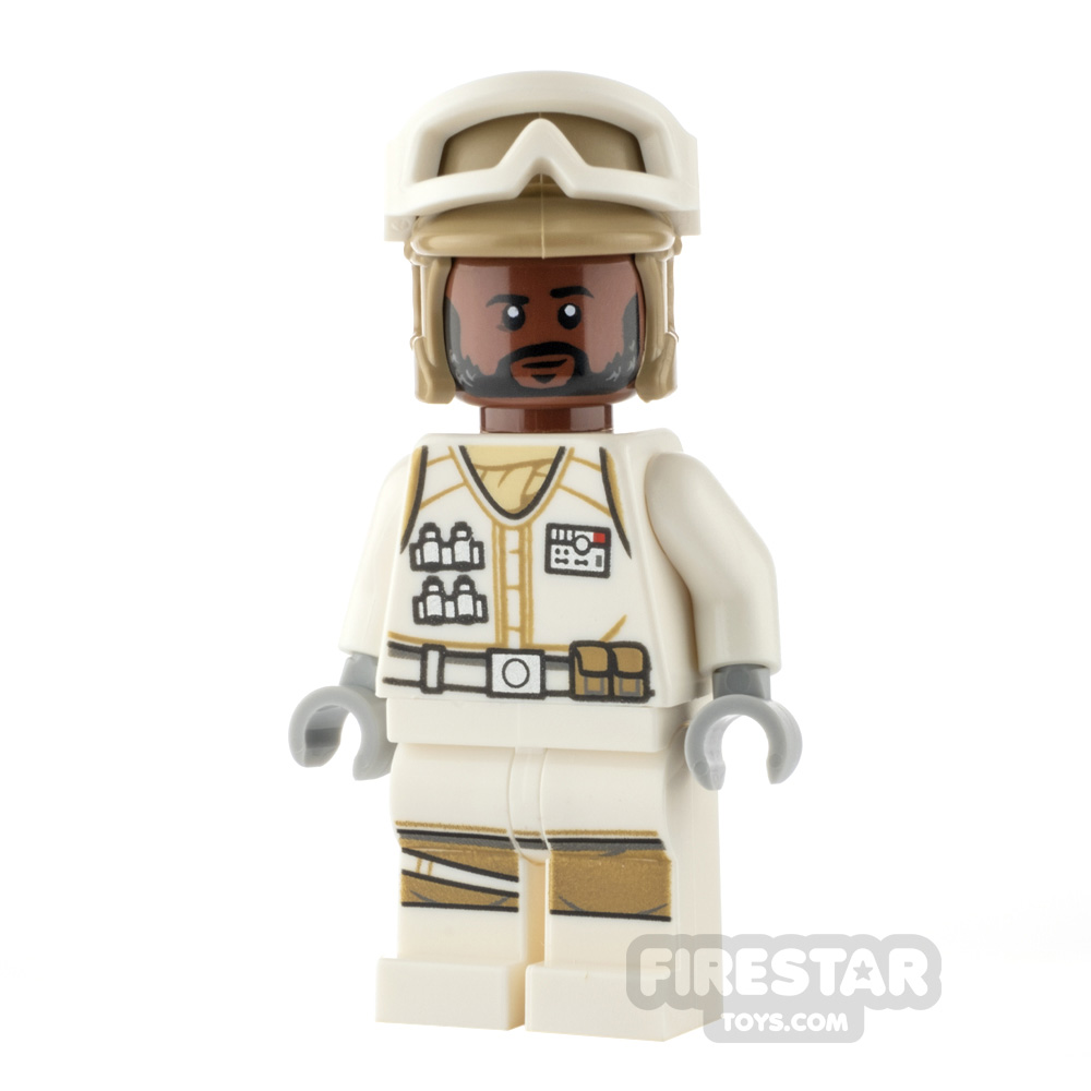 LEGO Star Wars Minifigure Hoth Rebel Trooper Reddish Brown Head 