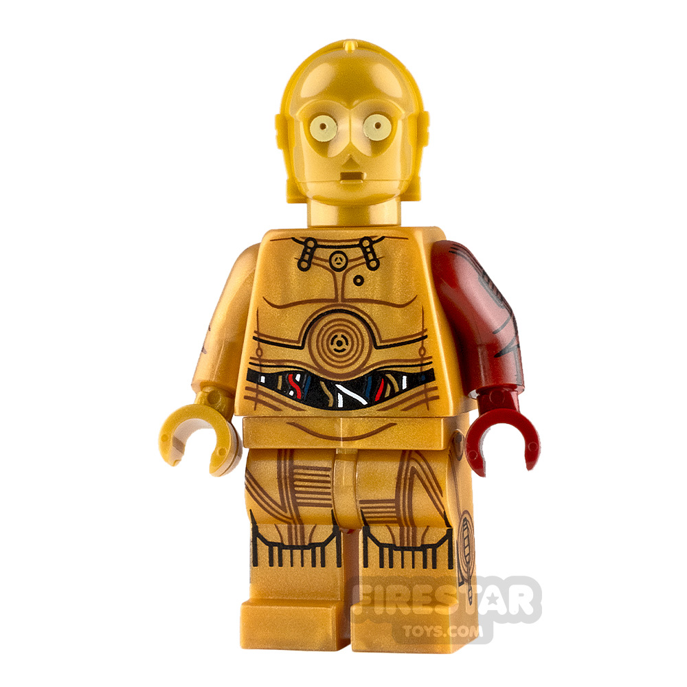 LEGO Star Wars Minifigure C-3PO Dark Red Arm