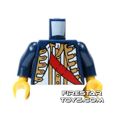 LEGO Mini Figure Torso - Pirate Governor Jacket