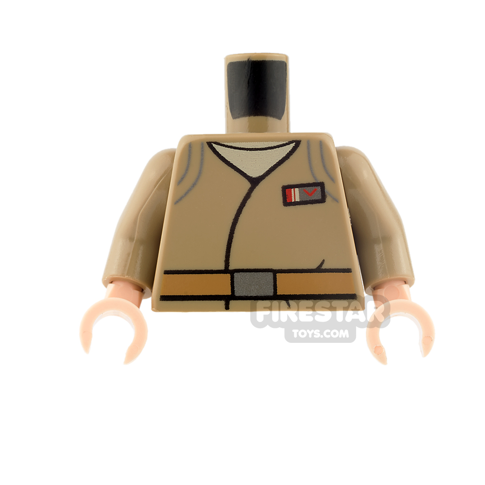 LEGO Minifigure Torso SW Resistance Officer DARK TAN