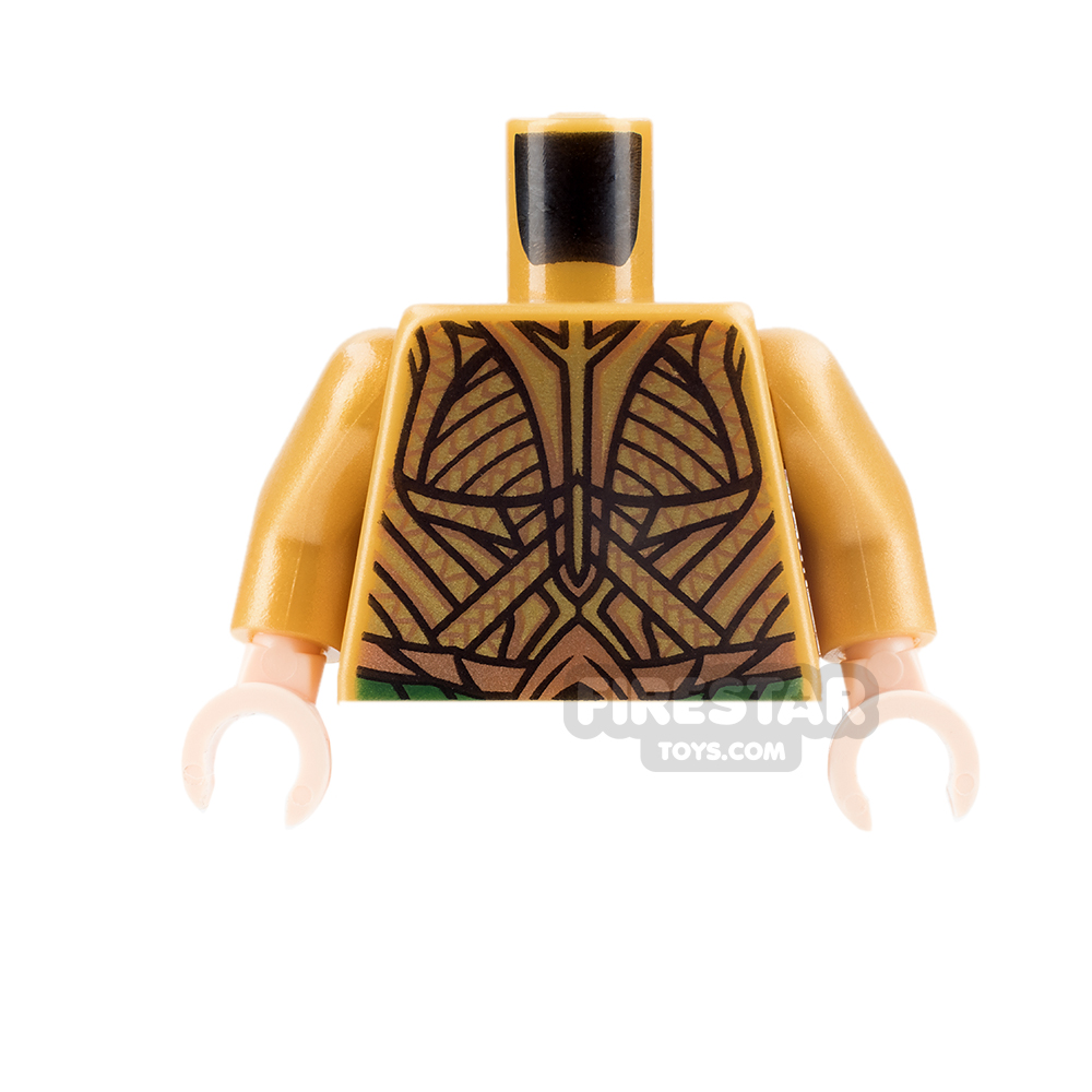 LEGO Mini Figure Torso - Aquaman - Gold suit