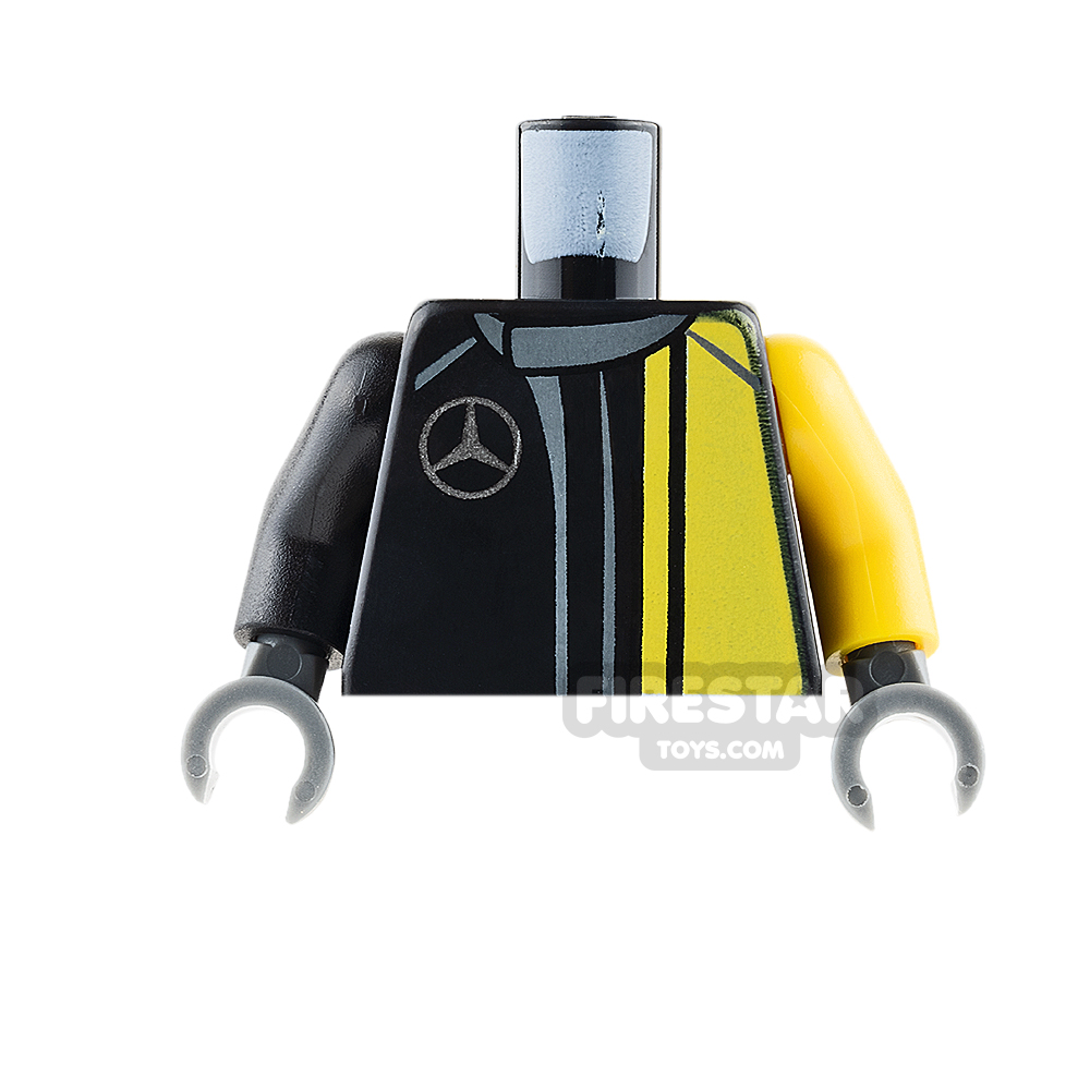LEGO Mini Figure Torso - Race Suit with Mercedes Logo