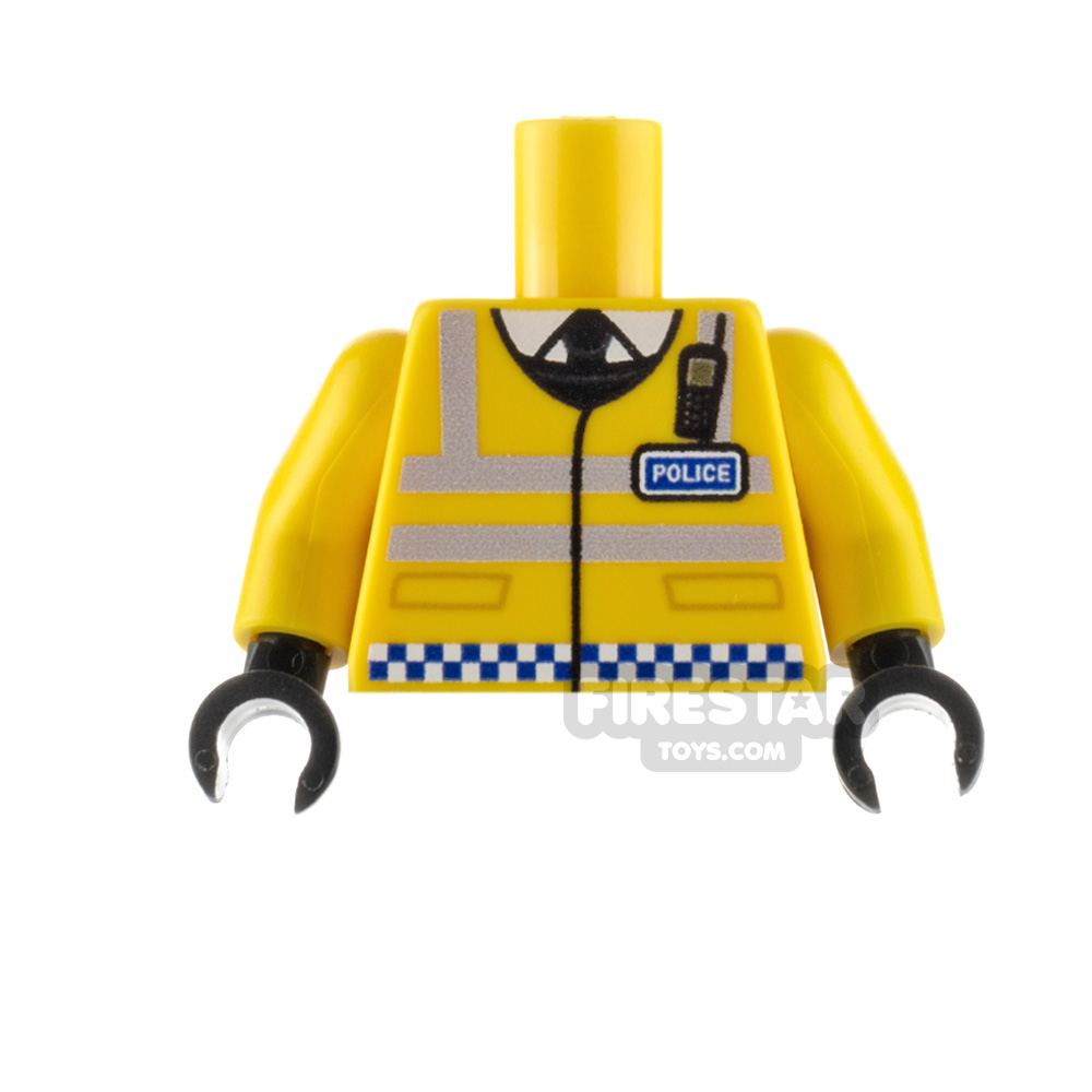 Custom Design Torso - British Police YELLOW