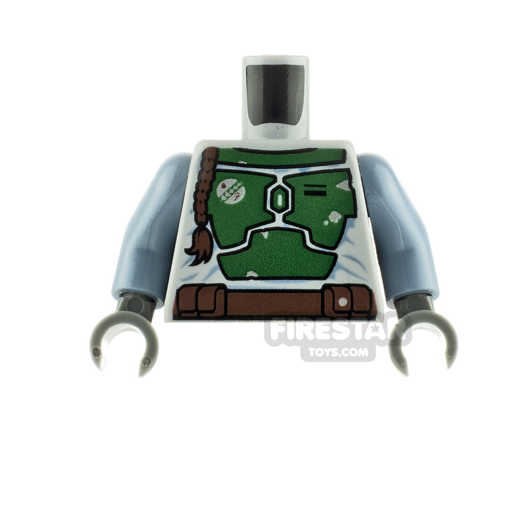 LEGO Mini Figure Torso - Boba Fett - Armour LIGHT BLUEISH GRAY