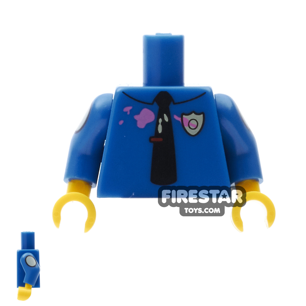 LEGO Mini Figure Torso - The Simpsons - Chief Wiggum - Doughnut Frosting BLUE
