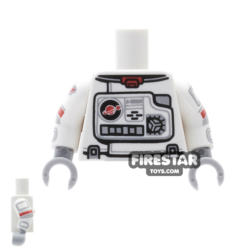 LEGO Mini Figure Torso - Astronaut Spacesuit WHITE
