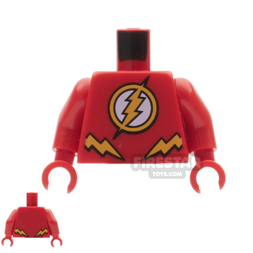 LEGO Mini Figure Torso - Flash Lightning Bolt