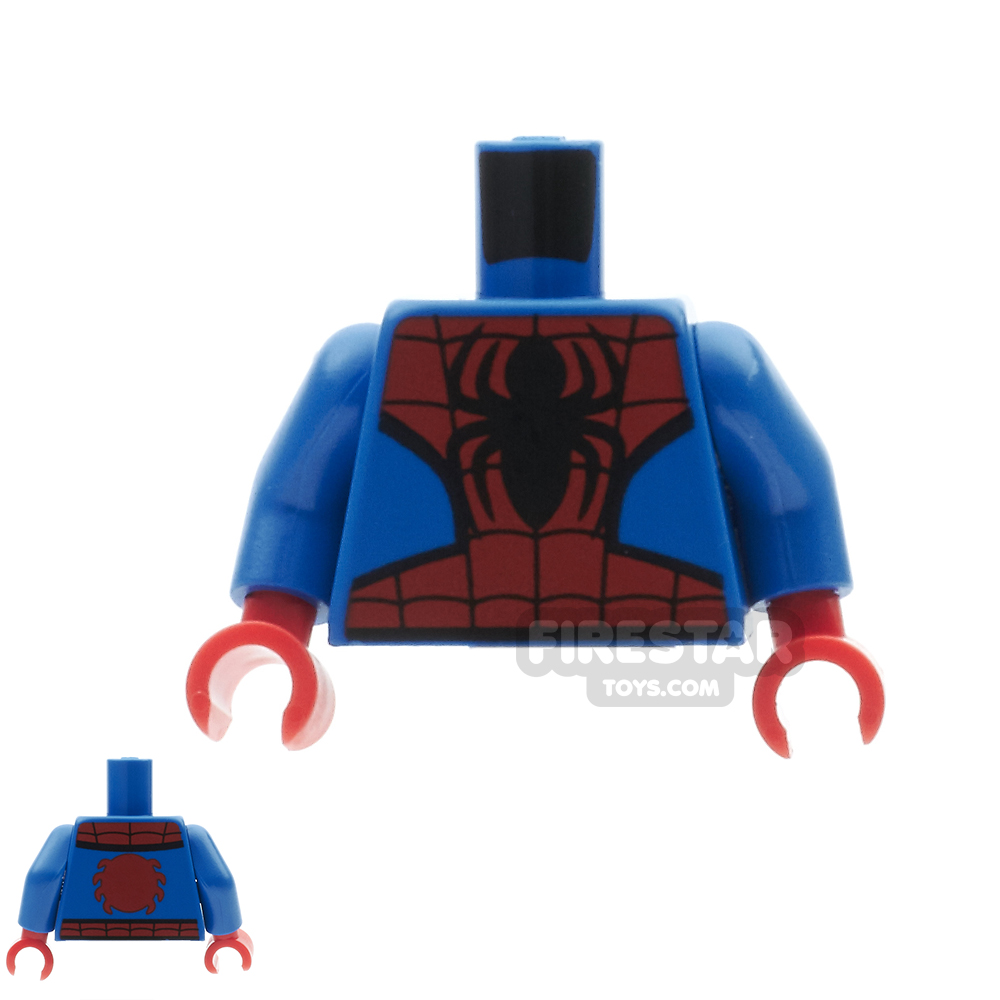 LEGO Mini Figure Torso - Spiderman Web Pattern