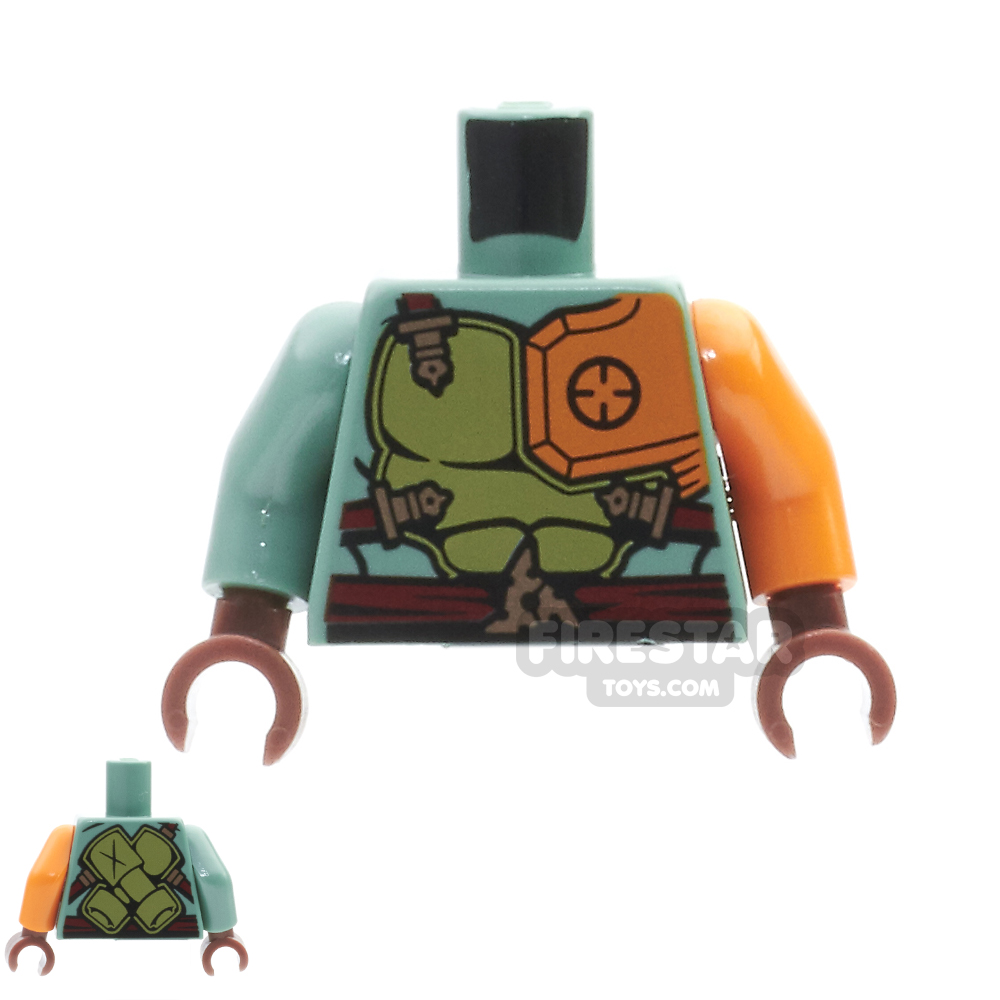LEGO Mini Figure Torso - Ninjago Ronin SAND GREEN