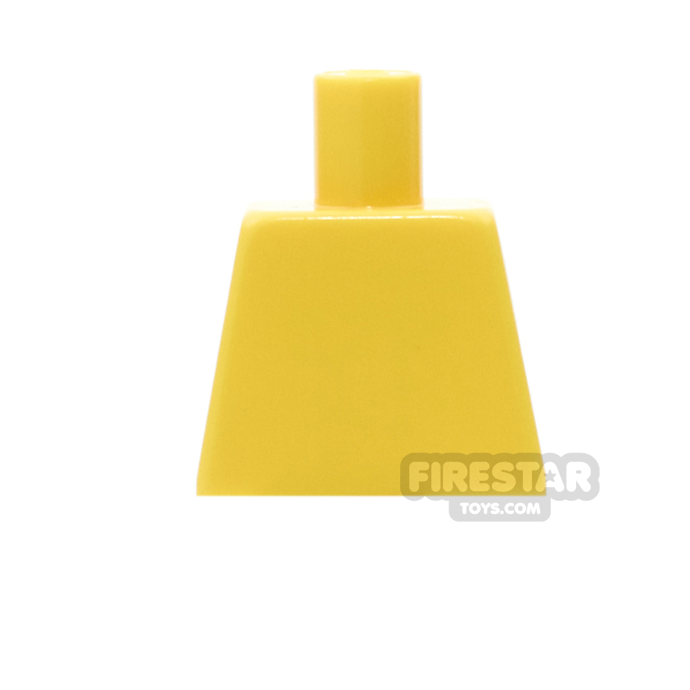 LEGO Mini Figure Torso - Plain Yellow - No Arms YELLOW