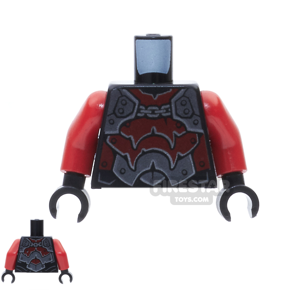 LEGO Mini Figure Torso - Rivets and Chain BLACK