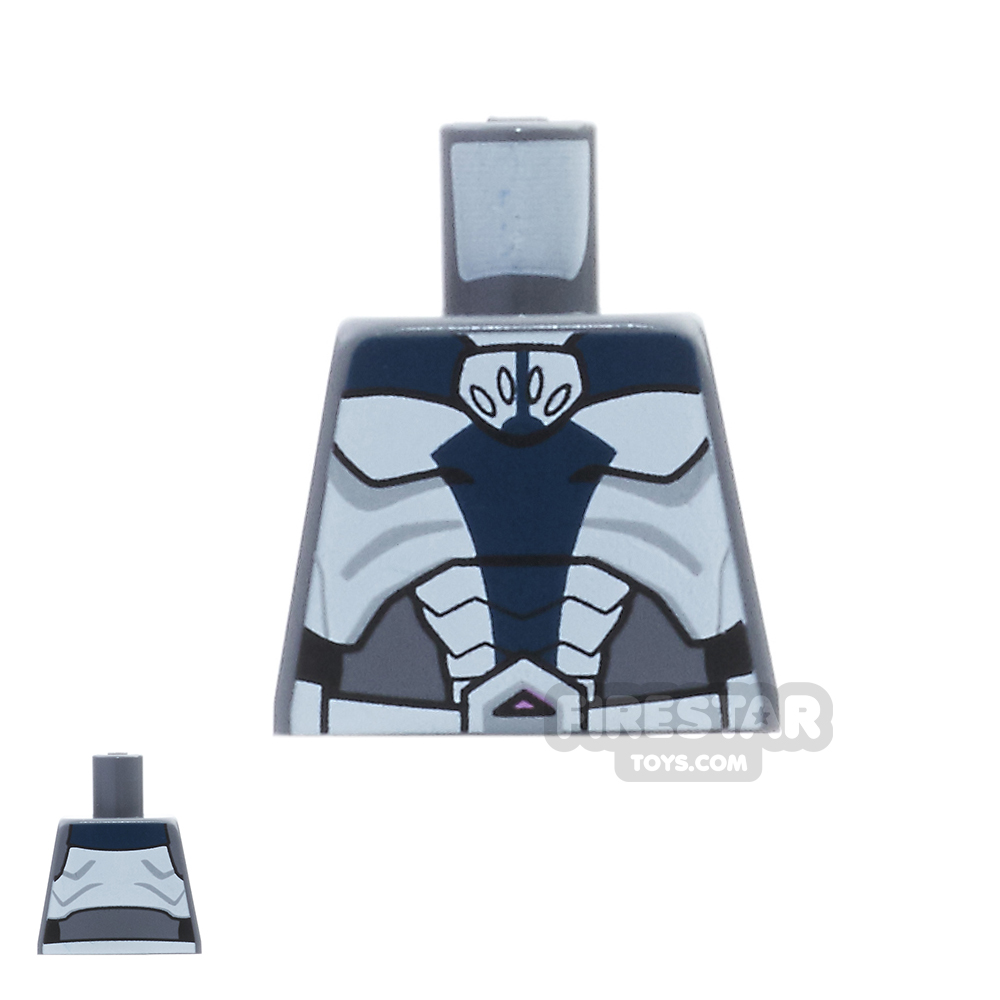 LEGO Mini Figure Torso - Umbaran Soldier Armour - No Arms DARK BLUEISH GRAY