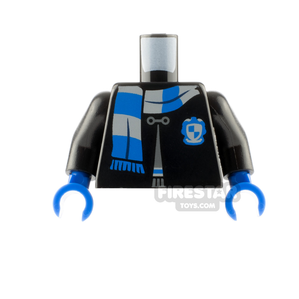LEGO Minifigure Torso Hogwarts Robe with Ravenclaw Shield and Scarf BLACK
