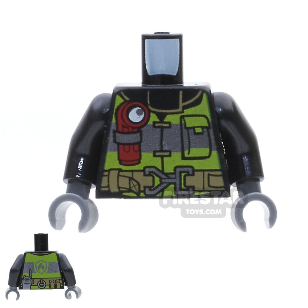 LEGO Mini Figure Torso - Utility Belt and Flashlight