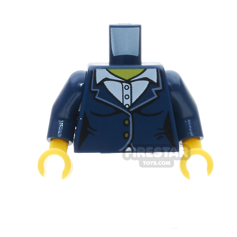 LEGO Mini Figure Torso - Female Suit Jacket DARK BLUE