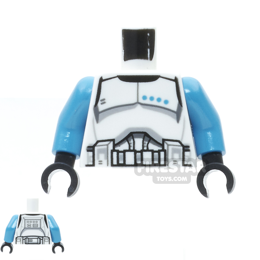 LEGO Mini Figure Torso - Clone Trooper Lieutenant WHITE