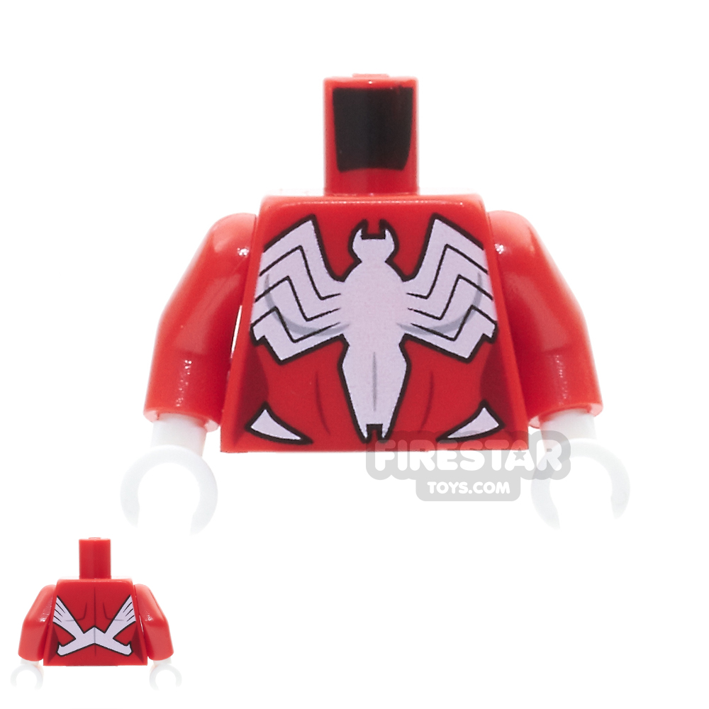 LEGO Mini Figure Torso - Spider-Girl RED