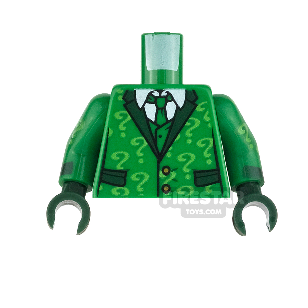 LEGO Minifigure Torso the Riddler Suit and Tie GREEN