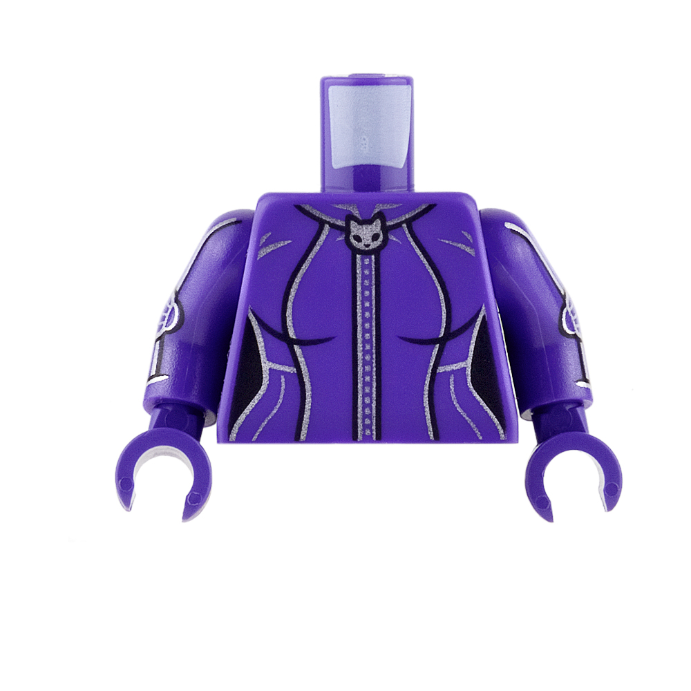 LEGO Mini Figure Torso - Catwoman - Dark Purple Jacket