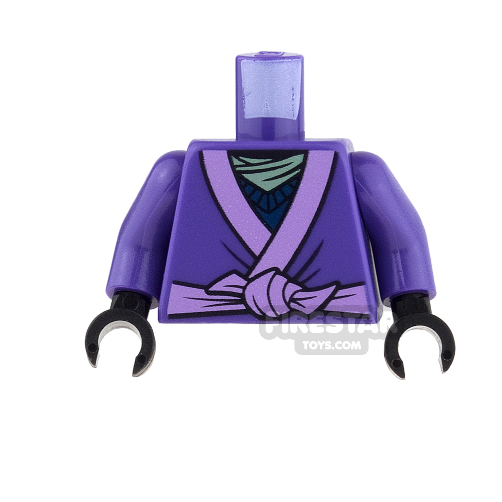 LEGO Mini Figure Torso - Purple Robe with Pinned Animal Drawing