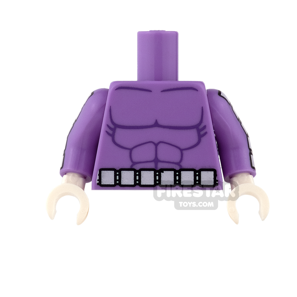 LEGO Mini Figure Torso - Batman - The Calculator MEDIUM LAVENDER