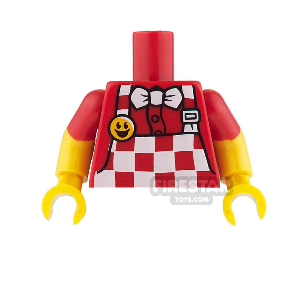 LEGO Minifigure Torso Checkered Apron Short Sleeves