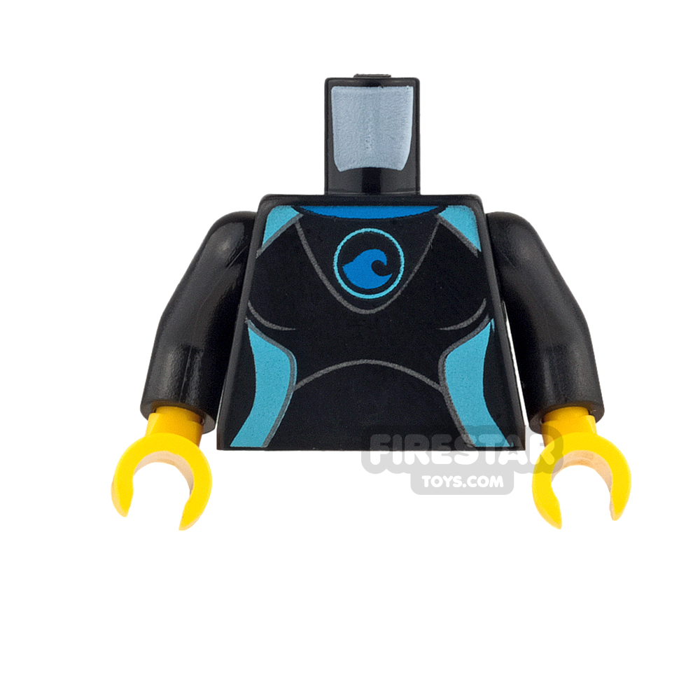 LEGO Mini Figure Torso - Surfer Wetsuit - Light Blue