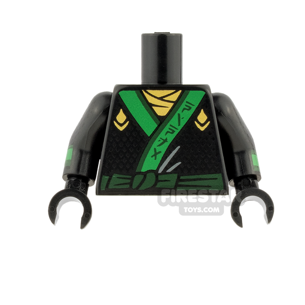 LEGO Mini Figure Torso - Ninja Robe with Green Sash 