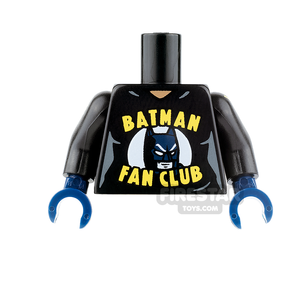 LEGO Mini Figure Torso - Black Hoodie - Batman Fan Club