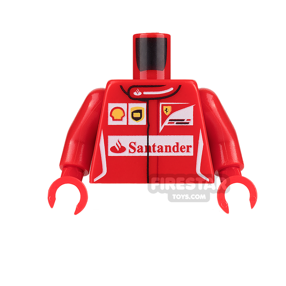 LEGO Minifigure Torso Santander Racing Jacket