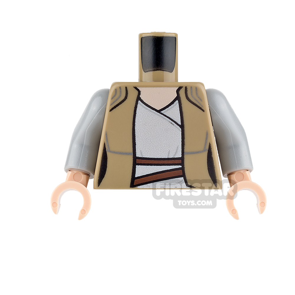 LEGO Mini Figure Torso - Rey - Dark Tan Jacket DARK TAN