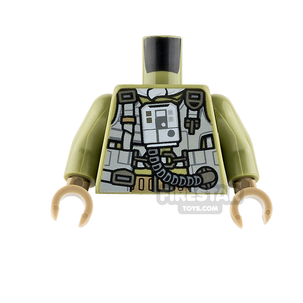 LEGO Mini Figure Torso - A-Wing Pilot OLIVE GREEN