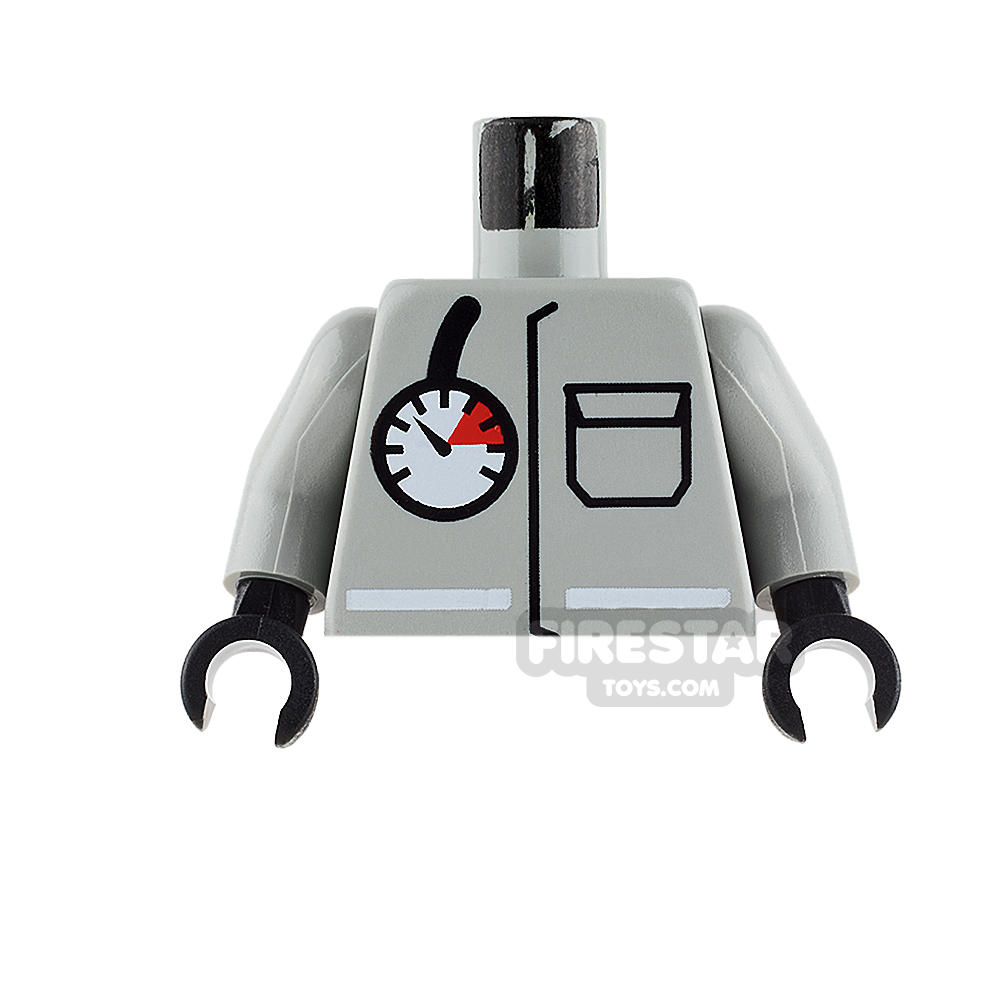 LEGO Mini Figure Torso - Fire Shirt with Gauge