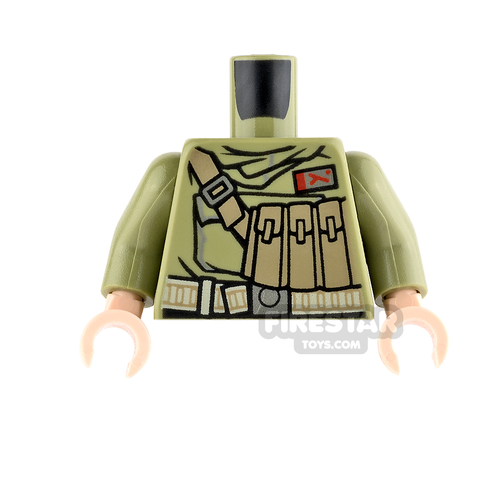 LEGO Mini Figure Torso - Admiral Ematt OLIVE GREEN