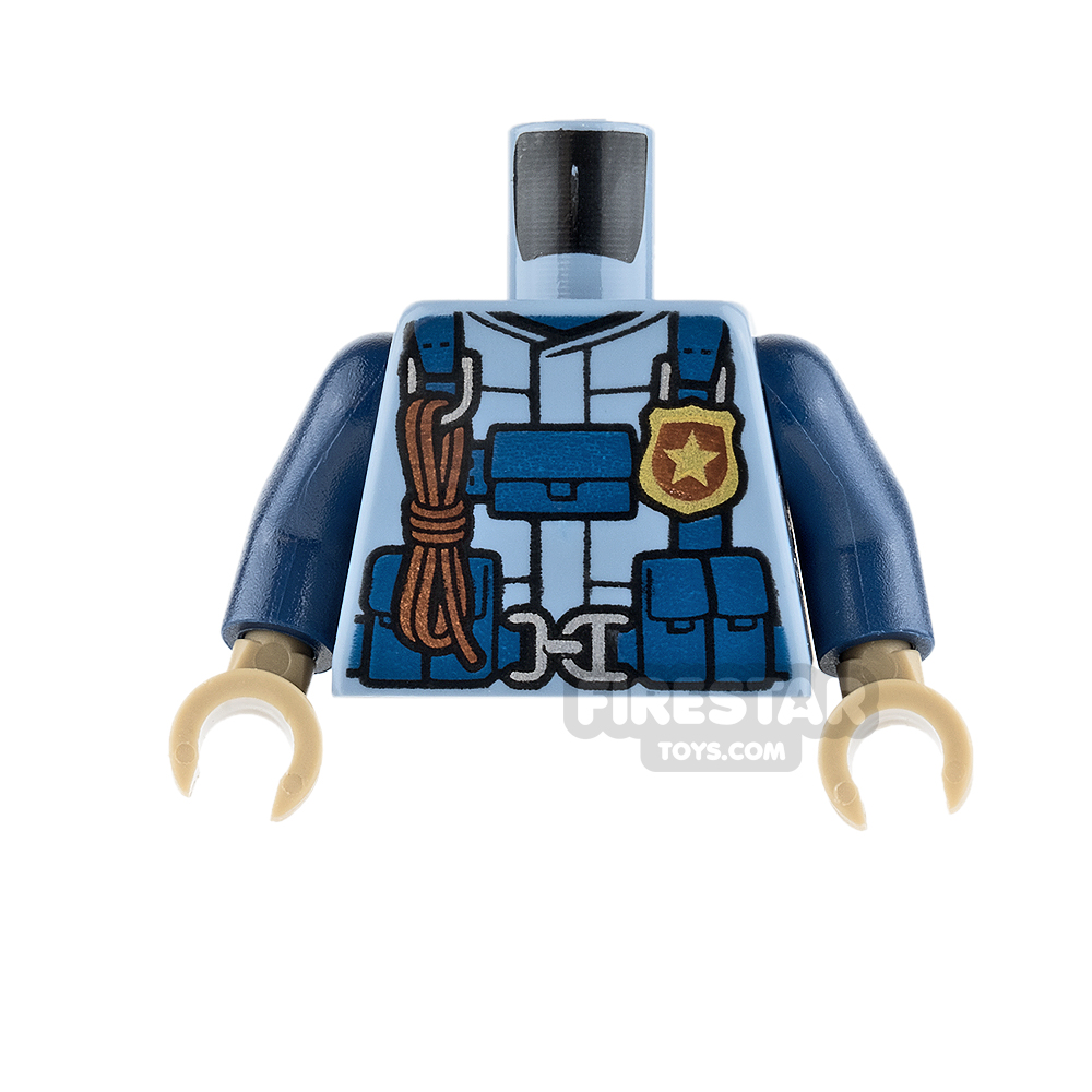 LEGO Mini Figure Torso - Mountain Police - Sand Blue