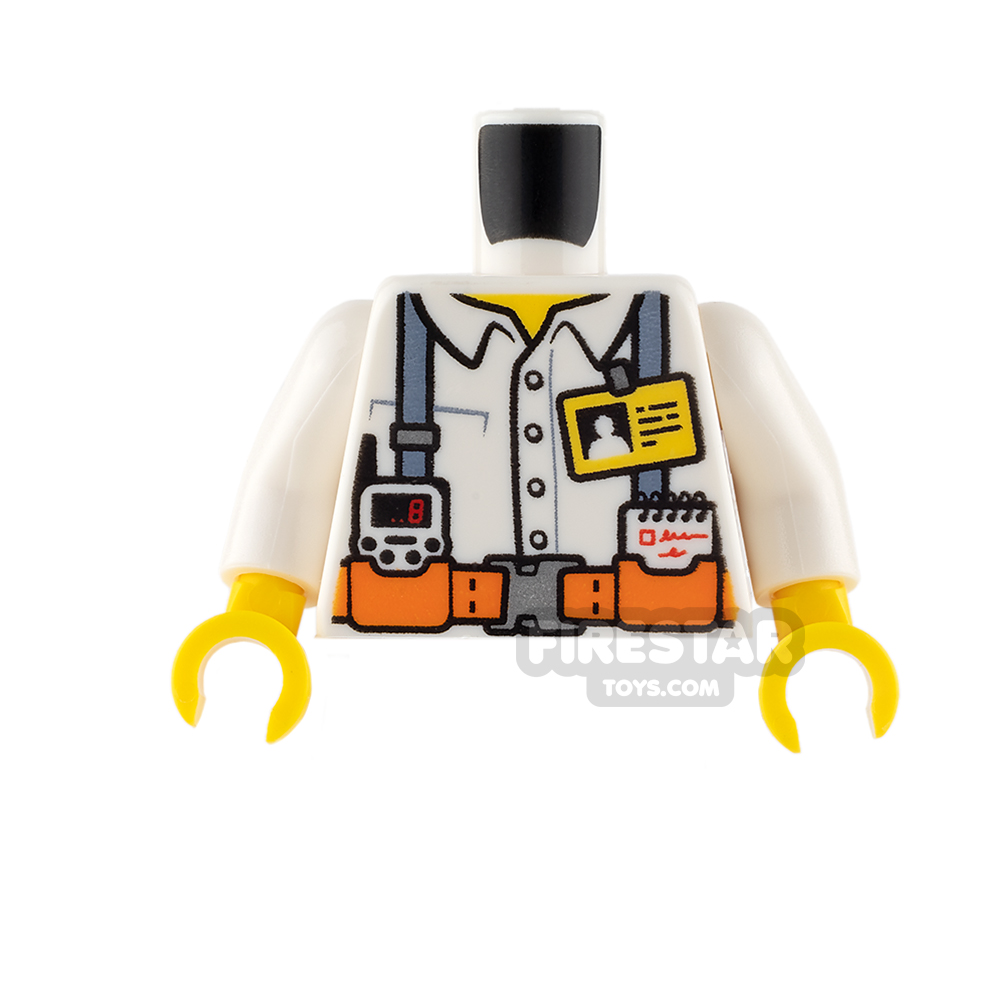 LEGO Mini Figure Torso - Shirt with Suspenders and Utility Belt