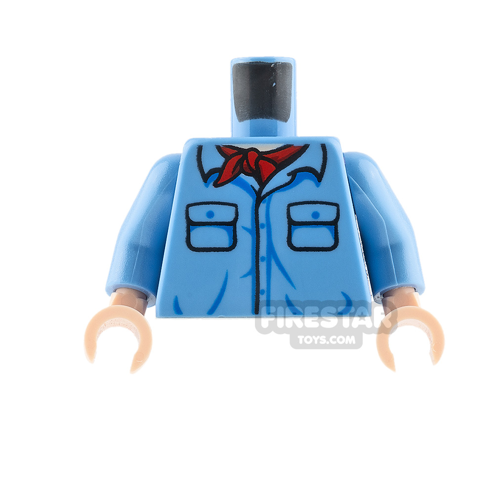 LEGO Minifigure Torso Medium Blue Shirt
