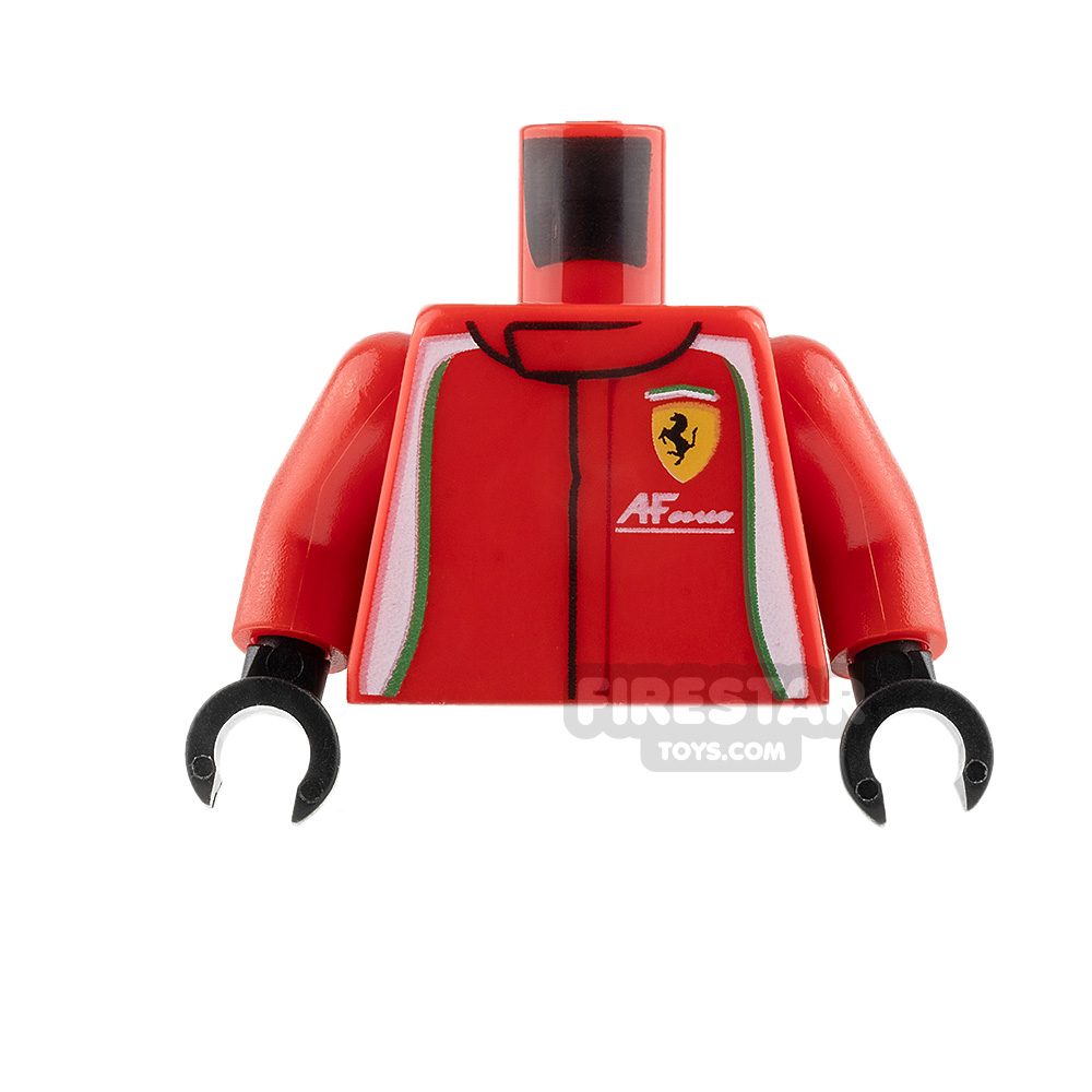 LEGO Minifigure Torso Red Racing Jacket RED