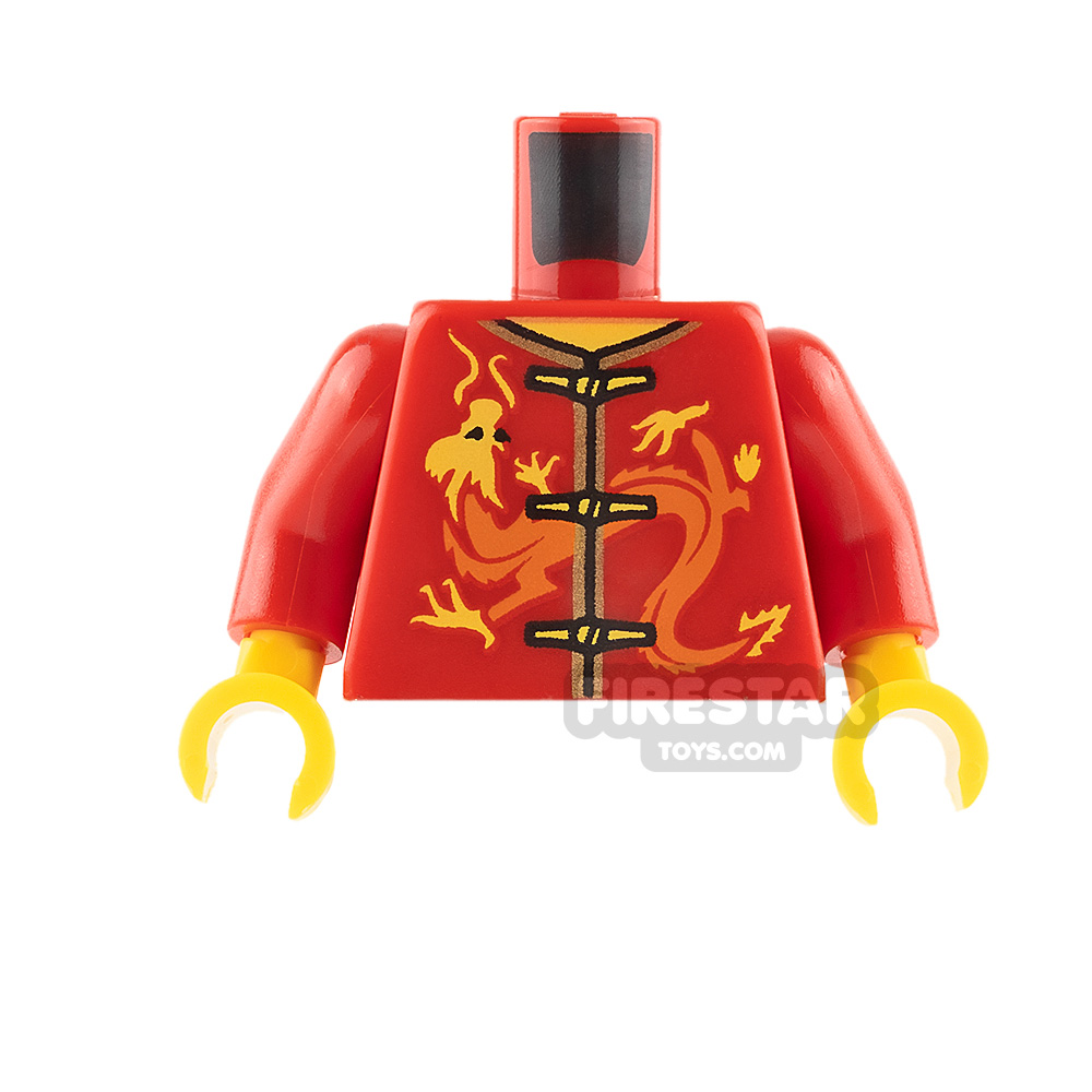LEGO Minifigure Torso Chinese Robe RED