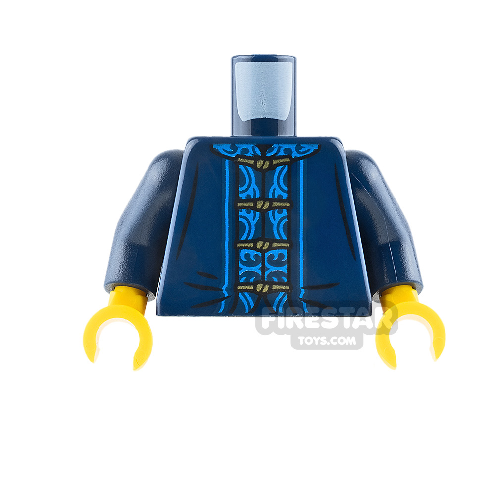 LEGO Minifigure Torso Chinese Tang Jacket Dark Blue DARK BLUE
