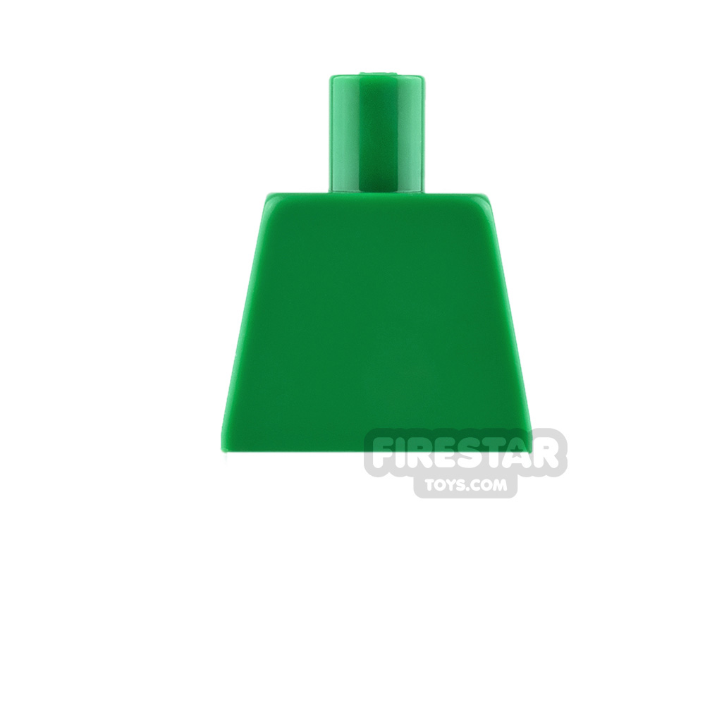 LEGO Mini Figure Torso Plain Green - No Arms