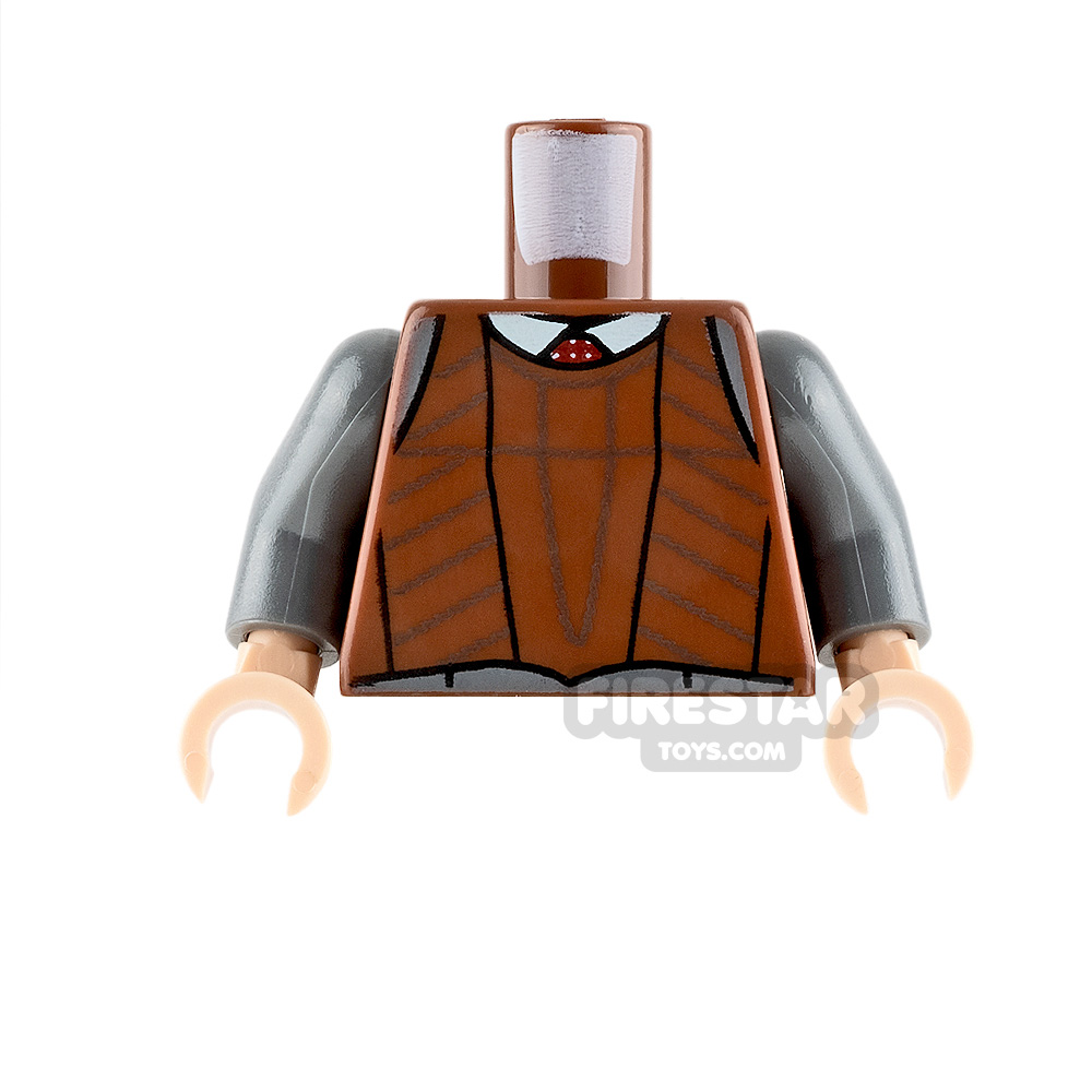 LEGO Minifigure Torso Chain Protective Vest REDDISH BROWN